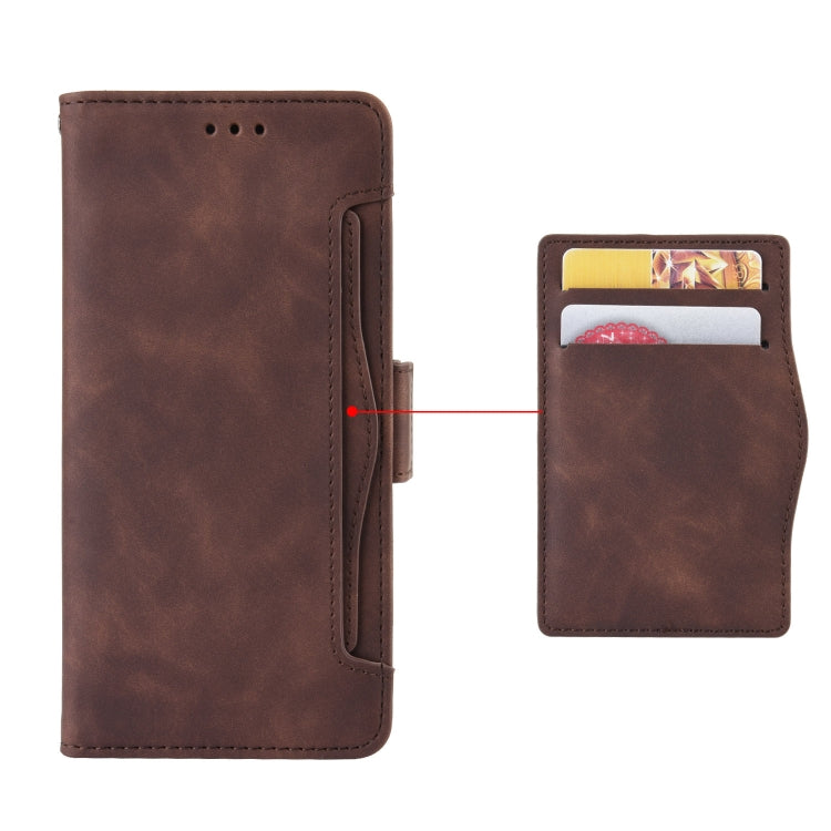 For Doogee N40 Pro Skin Feel Calf Pattern Horizontal Flip Leather Case with Holder & Card Slots & Photo Frame(Brown) - More Brand by buy2fix | Online Shopping UK | buy2fix