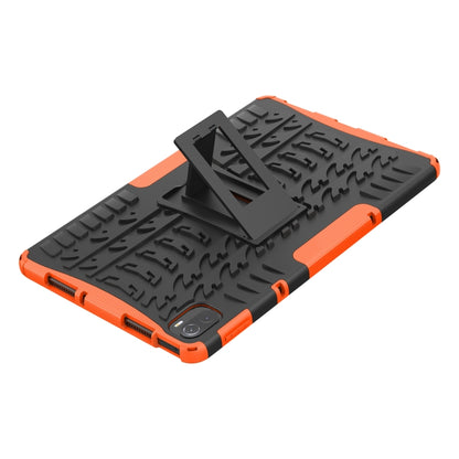 Tire Texture TPU + PC Shockproof Case with Holder For Xiaomi Pad 5 / 5 Pro(Orange) - More Tablet Cases by buy2fix | Online Shopping UK | buy2fix