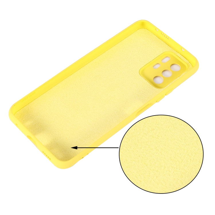 For Xiaomi Redmi Note 10 Pro 5G CN Version / Poco X3 GT 5G Solid Color Liquid Silicone Dropproof Full Coverage Protective Case(Yellow) - Xiaomi Cases by buy2fix | Online Shopping UK | buy2fix