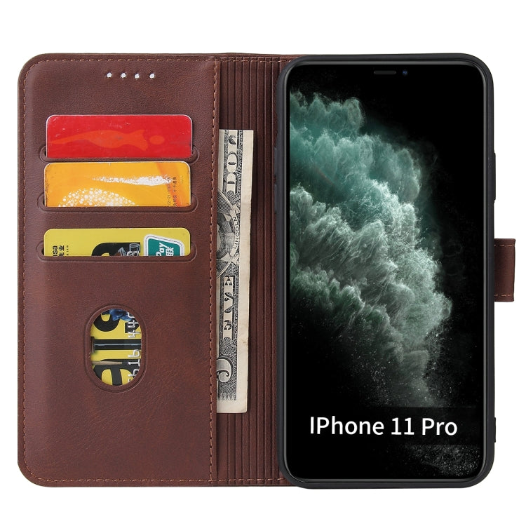 Calf Texture Buckle Horizontal Flip Leather Case with Holder & Card Slots & Wallet For iPhone 11 Pro(Brown) - iPhone 11 Pro Cases by buy2fix | Online Shopping UK | buy2fix