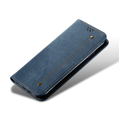 For iPhone 7 Plus / 8 Plus Denim Texture Casual Style Horizontal Flip Leather Case with Holder & Card Slots & Wallet(Blue) - More iPhone Cases by buy2fix | Online Shopping UK | buy2fix