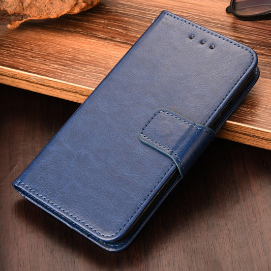 For iPhone 12 / 12 Pro Crystal Texture Horizontal Flip Leather Case with Holder & Card Slots & Wallet(Royal Blue) - iPhone 12 / 12 Pro Cases by buy2fix | Online Shopping UK | buy2fix