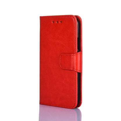 For iPhone XR Crystal Texture Horizontal Flip Leather Case with Holder & Card Slots & Wallet(Red) - More iPhone Cases by buy2fix | Online Shopping UK | buy2fix