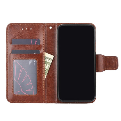 For Motorola Moto G30 Crystal Texture Horizontal Flip Leather Case with Holder & Card Slots & Wallet(Brown) - Motorola Cases by buy2fix | Online Shopping UK | buy2fix