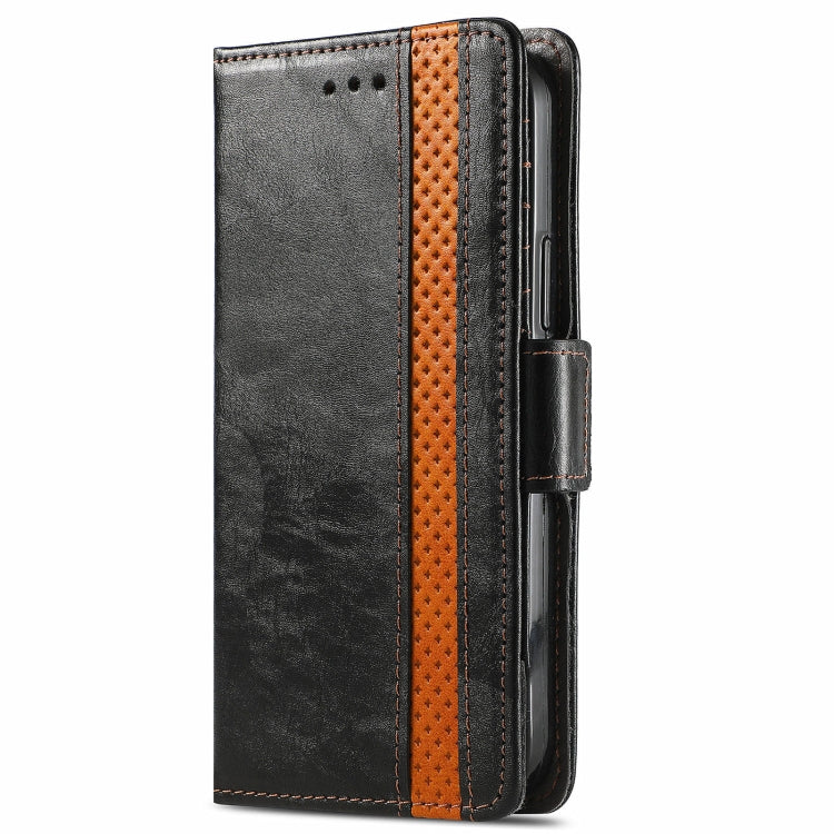 For Blackview A100 CaseNeo Business Splicing Dual Magnetic Buckle Horizontal Flip PU Leather Case with Holder & Card Slots & Wallet(Black) - More Brand by buy2fix | Online Shopping UK | buy2fix