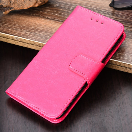 For Samsung Galaxy S21 Ultra 5G Crystal Texture Horizontal Flip Leather Case with Holder & Card Slots & Wallet(Rose Red) - Galaxy S21 Ultra 5G Cases by buy2fix | Online Shopping UK | buy2fix