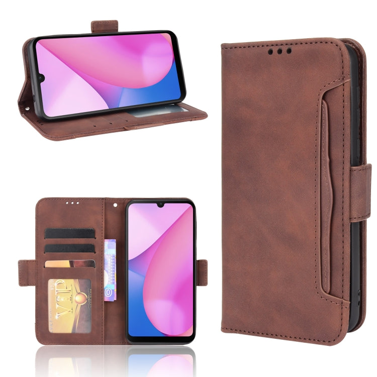 For Blackview Oscal C20 Skin Feel Calf Pattern Horizontal Flip Leather Case with Holder & Card Slots & Photo Frame(Brown) - More Brand by buy2fix | Online Shopping UK | buy2fix