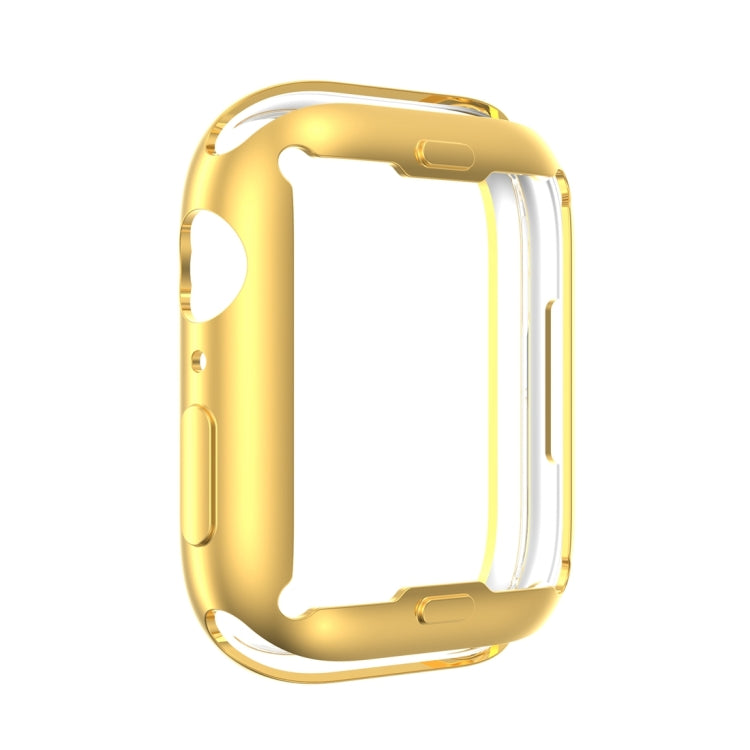 Shockproof TPU All-inclusive Electroplate Protective Case For Apple Watch Series 8 / 7 45mm(Gold) - Watch Cases by buy2fix | Online Shopping UK | buy2fix