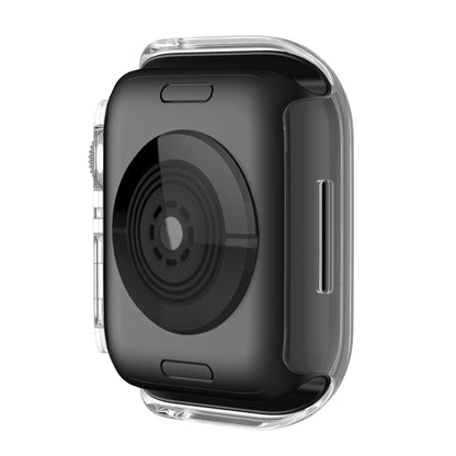 Shockproof TPU Protective Case For Apple Watch Series 9 / 8 / 7 41mm(Transparent) - Watch Cases by buy2fix | Online Shopping UK | buy2fix