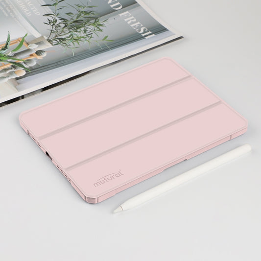 For iPad mini 6 / mini 2024 Mutural Pinyue Series Horizontal Flip Tablet Case with Holder & Pen Slot & Sleep / Wake-up Function(Pink) - iPad mini 6 Cases by Mutural | Online Shopping UK | buy2fix