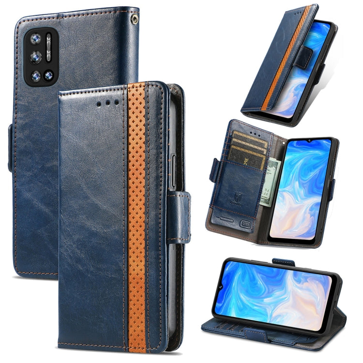 For Doogee N40 Pro CaseNeo Splicing Dual Magnetic Buckle Leather Case with Holder & Card Slots & Wallet(Blue) - More Brand by buy2fix | Online Shopping UK | buy2fix