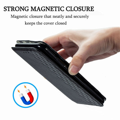 For Doogee N40 Pro Cubic Grid Pressed Horizontal Flip Magnetic Leather Case with Holder & Card Slots & Wallet(Black) - More Brand by buy2fix | Online Shopping UK | buy2fix