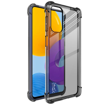 For Samsung Galaxy M52 5G imak All-inclusive Shockproof Airbag TPU Phone Case with Screen Protector(Transparent Black) - Galaxy Phone Cases by imak | Online Shopping UK | buy2fix