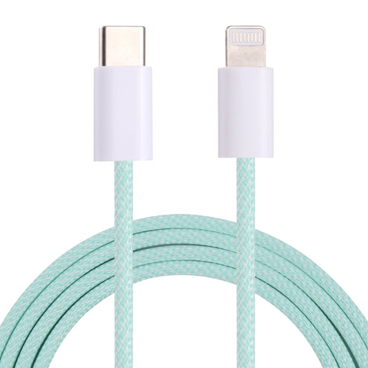 20W PD USB-C / Type-C to 8 Pin Data Cable, Cable Length: 1m(Green) - 2 in 1 Cable by buy2fix | Online Shopping UK | buy2fix