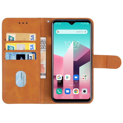 Leather Phone Case For Blackview A80 Pro / A80 Plus(Brown) - Universal Leather Case by buy2fix | Online Shopping UK | buy2fix