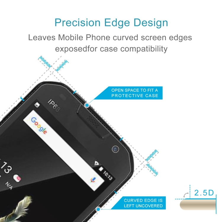 50 PCS 0.26mm 9H 2.5D Tempered Glass Film For Doogee S30 - For Doogee by buy2fix | Online Shopping UK | buy2fix