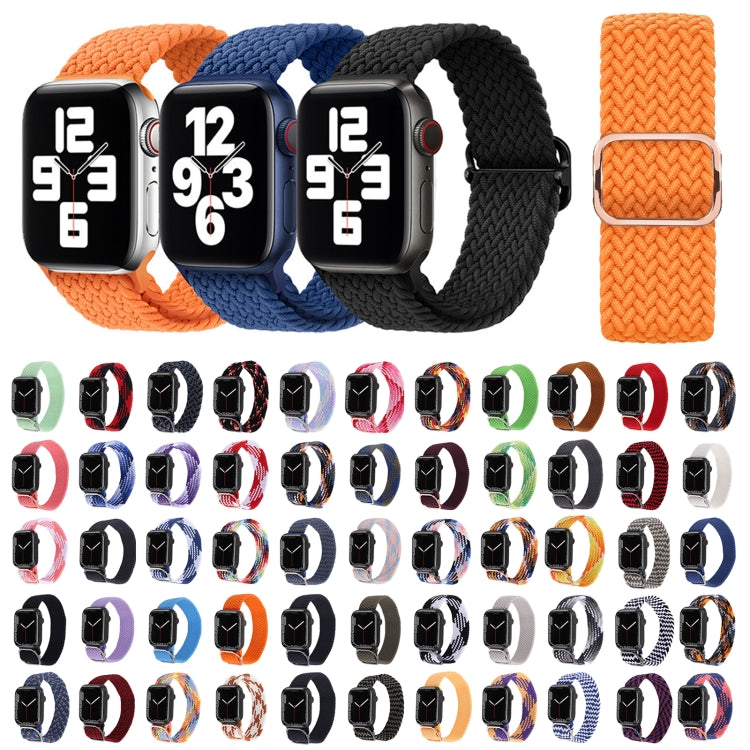 Nylon Braid Strap Watch Band For Apple Watch Ultra 49mm&Watch Ultra 2 49mm / Series 9&8&7 45mm / SE 3&SE 2&6&SE&5&4 44mm / 3&2&1 42mm(9) - Watch Bands by buy2fix | Online Shopping UK | buy2fix