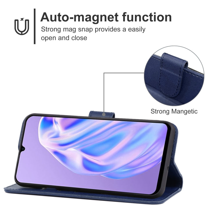 Leather Phone Case For Ulefone Note 6P(Blue) - Ulefone Cases by buy2fix | Online Shopping UK | buy2fix