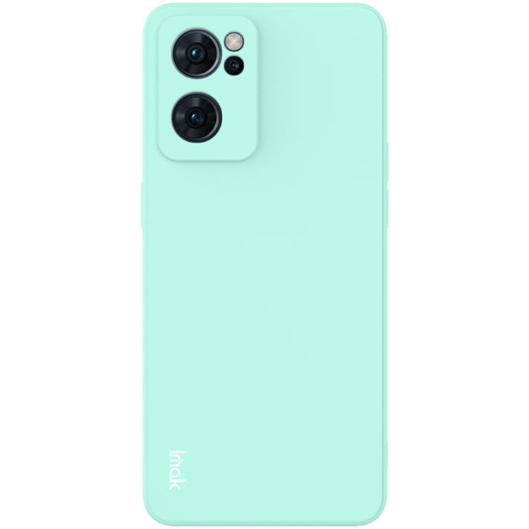 For OPPO Reno7 5G imak UC-4 Series Straight Edge TPU Soft Protective Case(Light Cyan) - OPPO Cases by imak | Online Shopping UK | buy2fix