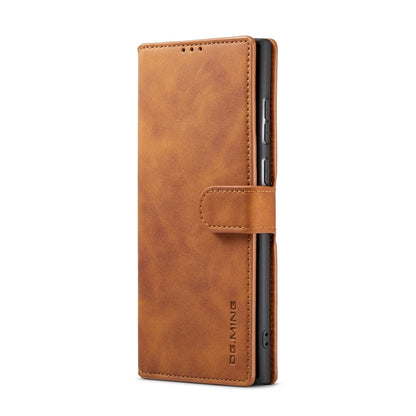 For Samsung Galaxy S22 Ultra DG.MING Retro Oil Side Horizontal Flip Leather Case with Holder & Card Slots & Wallet(Brown) - Galaxy S22 Ultra 5G Cases by DG.MING | Online Shopping UK | buy2fix