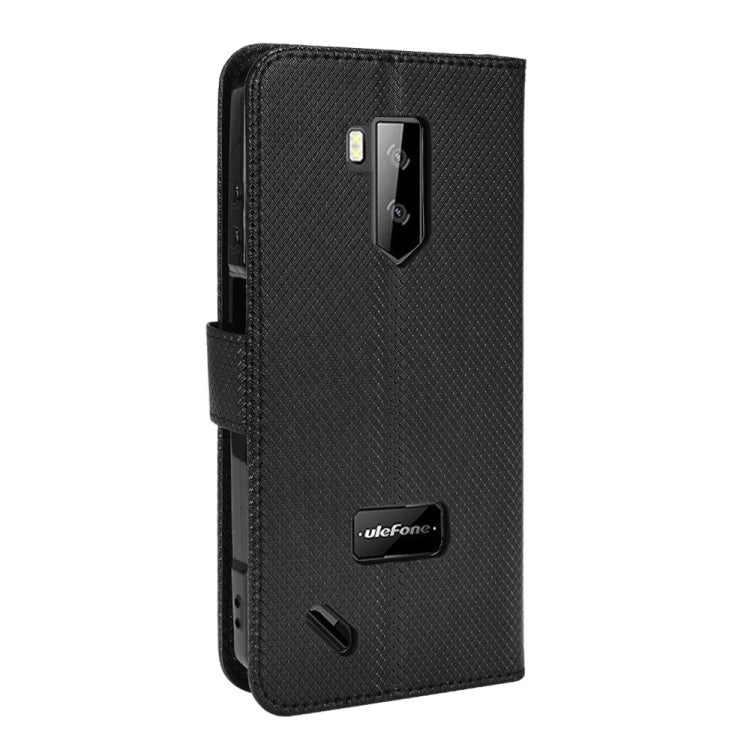 For Ulefone Armor X9 Diamond Texture Leather Phone Case(Black) - Ulefone Cases by buy2fix | Online Shopping UK | buy2fix