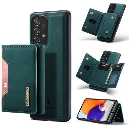 For Samsung Galaxy A73 5G DG.MING M2 Series 3-Fold Multi Card Bag + Phone Case(Green) - Galaxy Phone Cases by DG.MING | Online Shopping UK | buy2fix