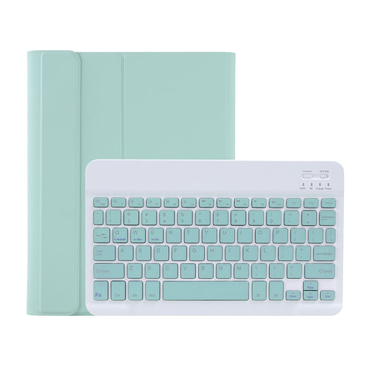 C-098B Candy Color Skin Feel Texture Bluetooth Keyboard Leather Case with Pen Holder For iPad Air 4 10.9 2020 / Air 5 10.9 2022 (Light Green) - For iPad Air by buy2fix | Online Shopping UK | buy2fix