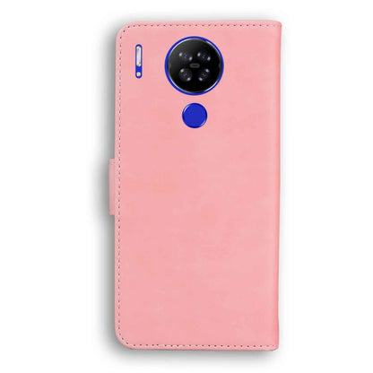 For Blackview A80 Skin Feel Pure Color Flip Leather Phone Case(Pink) - More Brand by buy2fix | Online Shopping UK | buy2fix