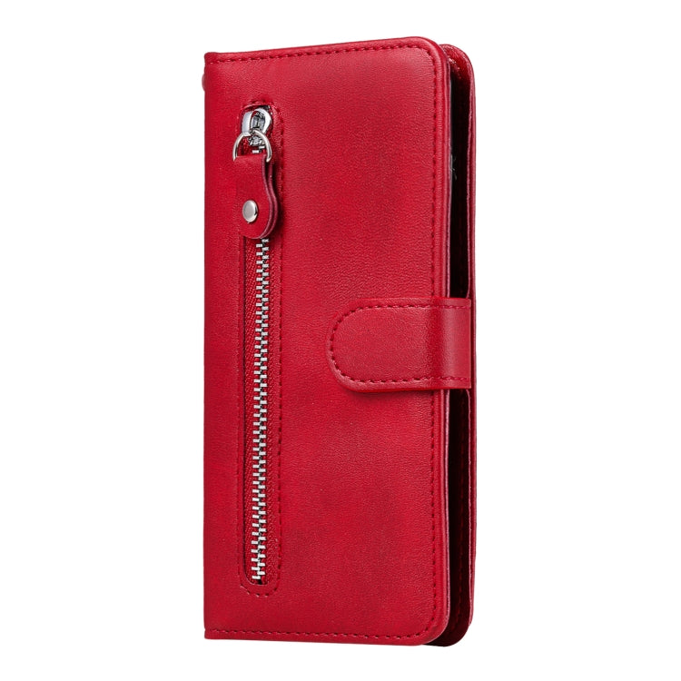 For OPPO Reno7 5G / Find X5 Lite International Version Fashion Calf Texture Zipper Horizontal Flip Leather Case(Red) - OPPO Cases by buy2fix | Online Shopping UK | buy2fix