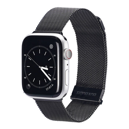 DUX DUCIS Milanese Watchband For Apple Watch Series 9&8&7 41mm / SE 3&SE 2&6&SE&5&4 40mm / 3&2&1 38mm(Black) - Watch Bands by DUX DUCIS | Online Shopping UK | buy2fix