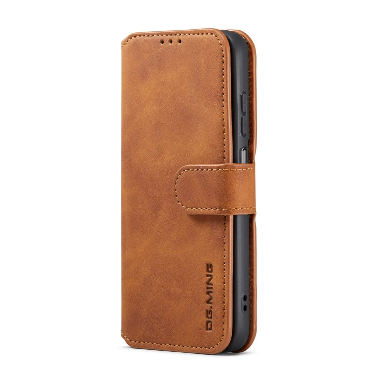 For Samsung Galaxy A13 5G DG.MING Retro Oil Edge Flip Leather Phone Case(Brown) - Galaxy Phone Cases by DG.MING | Online Shopping UK | buy2fix