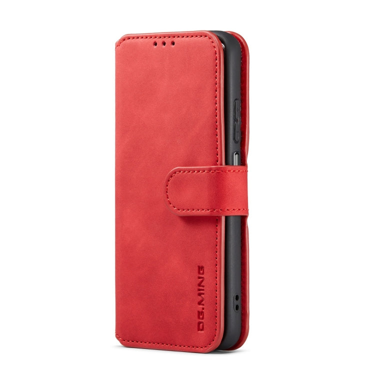 For Samsung Galaxy A13 5G DG.MING Retro Oil Edge Flip Leather Phone Case(Red) - Galaxy Phone Cases by DG.MING | Online Shopping UK | buy2fix