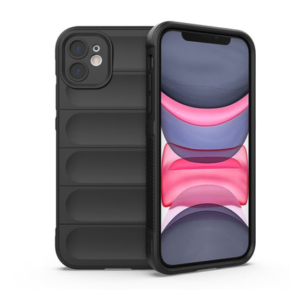 For iPhone 11 Magic Shield TPU + Flannel Phone Case (Black) - iPhone 11 Cases by buy2fix | Online Shopping UK | buy2fix