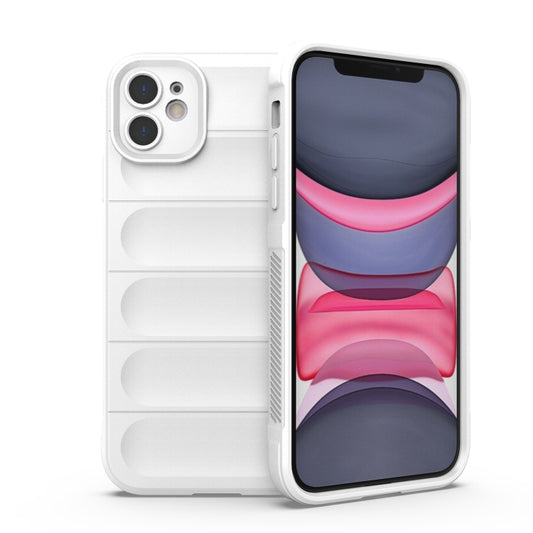 For iPhone 11 Magic Shield TPU + Flannel Phone Case (White) - iPhone 11 Cases by buy2fix | Online Shopping UK | buy2fix