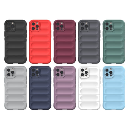 For iPhone 12 Pro Magic Shield TPU + Flannel Phone Case(White) - iPhone 12 / 12 Pro Cases by buy2fix | Online Shopping UK | buy2fix