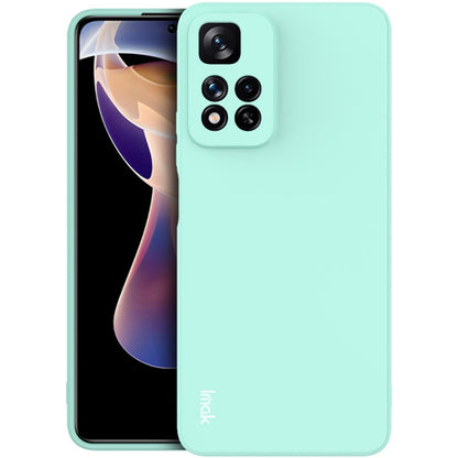 For Xiaomi Redmi Note 11 Pro China / Note 11 Pro+ 5G IMAK UC-4 Series Straight Edge TPU Phone Case(Light Cyan) - Xiaomi Cases by imak | Online Shopping UK | buy2fix