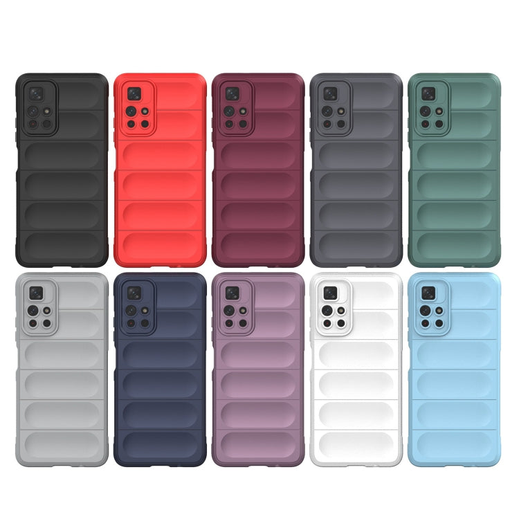 For Xiaomi Redmi Note 11 5G Chinese Version Magic Shield TPU + Flannel Phone Case(Dark Blue) - Xiaomi Cases by buy2fix | Online Shopping UK | buy2fix