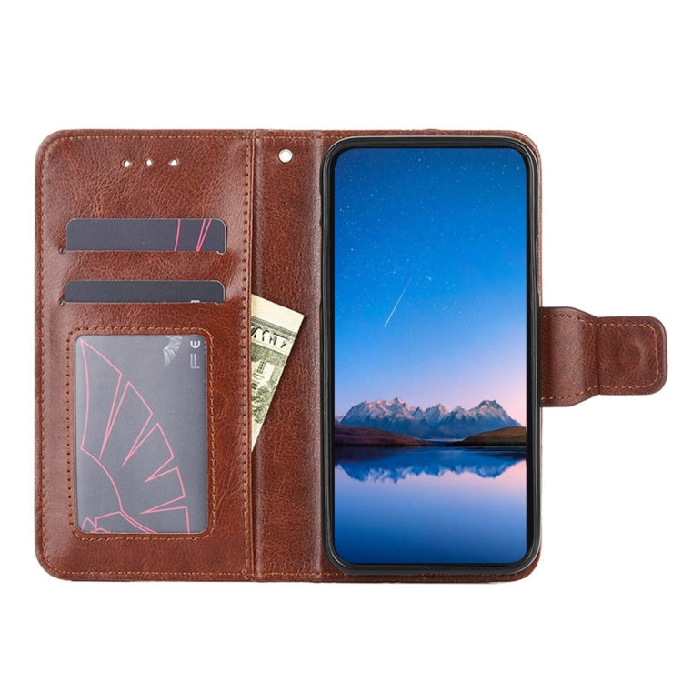 For Blackview A95 Crystal Texture Leather Phone Case(Brown) - More Brand by buy2fix | Online Shopping UK | buy2fix