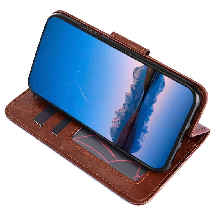 For Blackview A95 Crystal Texture Leather Phone Case(Brown) - More Brand by buy2fix | Online Shopping UK | buy2fix