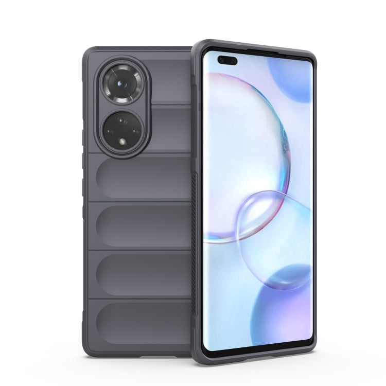 For Huawei Nova 9 Pro/Honor 50 Pro Magic Shield TPU + Flannel Phone Case(Dark Grey) - Huawei Cases by buy2fix | Online Shopping UK | buy2fix