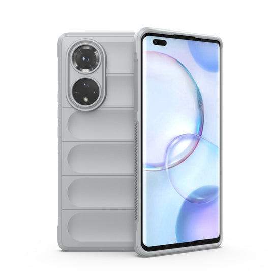 For Huawei Nova 9 Pro/Honor 50 Pro Magic Shield TPU + Flannel Phone Case(Grey) - Huawei Cases by buy2fix | Online Shopping UK | buy2fix