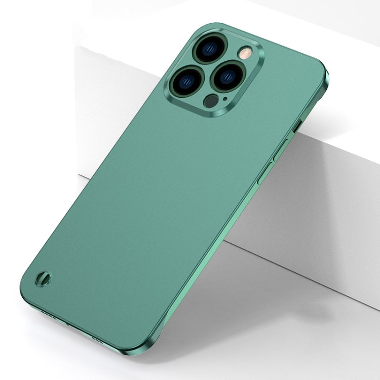 For iPhone 12 Pro Electroplating Frosted Frameless Phone Case(Green) - iPhone 12 / 12 Pro Cases by buy2fix | Online Shopping UK | buy2fix