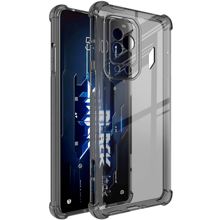 For Xiaomi Black Shark 5 imak TPU Phone Case with Screen Protector(Transparent Black) - Xiaomi Cases by imak | Online Shopping UK | buy2fix