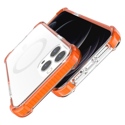 For iPhone 13 Pro Max Magsafe Magnetic Acrylic Shockproof Phone Case (Orange) - iPhone 13 Pro Max Cases by buy2fix | Online Shopping UK | buy2fix