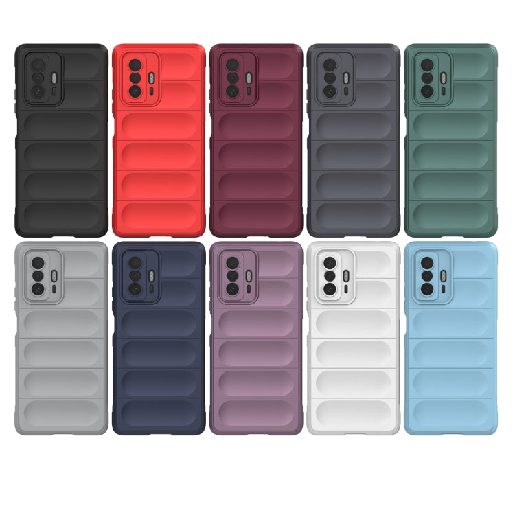 For Xiaomi 11T Magic Shield TPU + Flannel Phone Case(Purple) - Xiaomi Cases by buy2fix | Online Shopping UK | buy2fix