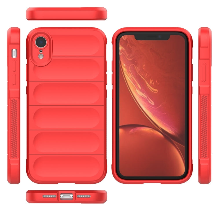 For iPhone XR Magic Shield TPU + Flannel Phone Case(Red) - More iPhone Cases by buy2fix | Online Shopping UK | buy2fix