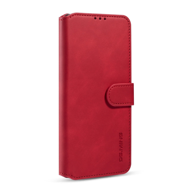 For Galaxy S20+ DG.MING Retro Oil Side Horizontal Flip Case with Holder & Card Slots & Wallet(Red) - Galaxy Phone Cases by DG.MING | Online Shopping UK | buy2fix