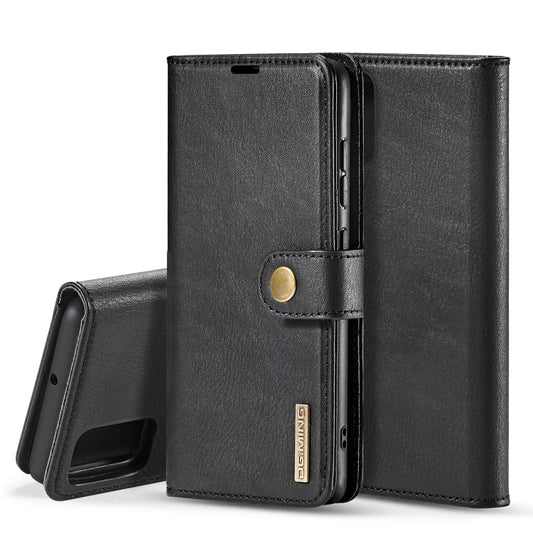 For Galaxy A51 DG.MING Crazy Horse Texture Flip Detachable Magnetic Leather Case with Holder & Card Slots & Wallet(Black) - Galaxy Phone Cases by DG.MING | Online Shopping UK | buy2fix