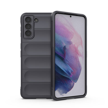 For Samsung Galaxy S21+ 5G Magic Shield TPU + Flannel Phone Case(Dark Grey) - Galaxy S21+ 5G Cases by buy2fix | Online Shopping UK | buy2fix