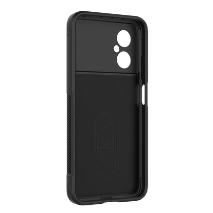 For Xiaomi Poco M4 5G Magic Shield TPU + Flannel Phone Case(Wine Red) - Xiaomi Cases by buy2fix | Online Shopping UK | buy2fix